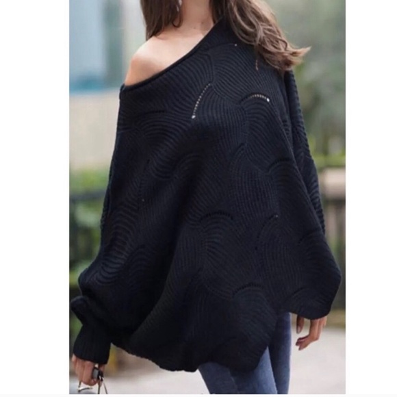 Black ribbed detail sweater - Picture 4 of 5